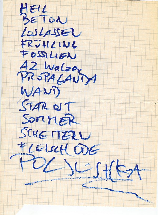 Setlist Freiraum Dachau 25.06.2011 